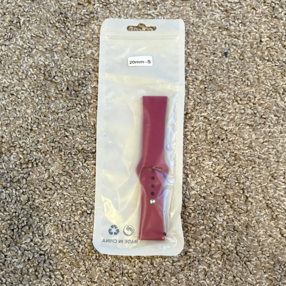 Silicone Watch Band Replacement - Burgundy